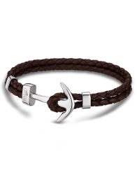 Lotus Style Lederarmband Anker braun LS1832-2/5