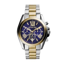 Michael Kors Damen Uhr Chronograph Bradshaw Edelstahl Bicolor