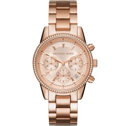 Michael Kors Uhr Chronograph Bryant Edelstahl roségoldfarben