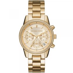 Michael Kors Uhr Chronograph Bryant Edelstahl goldfarben