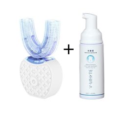 Original V White 360 Grad Ultraschall Zahnbürste 2in1 + Zahnschaum Set