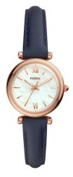 Fossil Damenuhr Carlie Mini Leder Marine