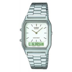 Casio Collection Retro Weiss Silber Aq-230A-7Dmqyes
