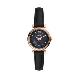 Fossil - Analoguhr, Carlie, 28mm, Black