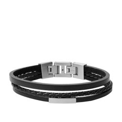 Fossil - Armband, Vintage Casual, 19.5CM, Black