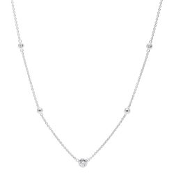 Fossil Jewels Fossil Damen Halskette Glitz Sterling Silver Necklace