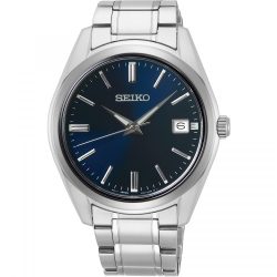 Seiko - Analoguhr,  Quarz, 40mm, Silber