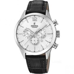 Festina - Chronograph Uhr, Timeless Chrono, 43mm, Black
