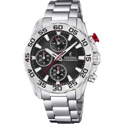 Festina - Chronograph Uhr, Junior Collection, 36.5MM, Silber