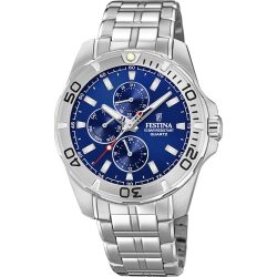 Festina - Chronograph Uhr, Multifuncion Collection, 43mm, Silber