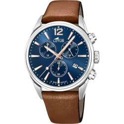 LOTUS - Chronograph Uhr, 42mm, Braun