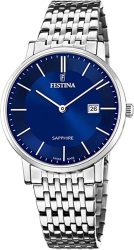 Festina Swiss Made F20018/2 Sapphire, blaufarbene Herrenuhr