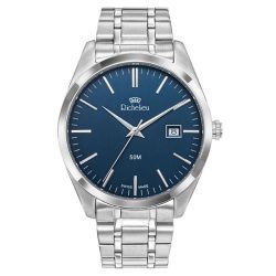 Richelieu - Analoguhr, Sport, 42mm, Silber