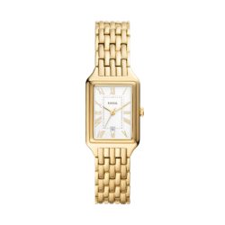 Fossil Damen Raquel UHR aus Edelstahl Gold/Weiss 23Cm