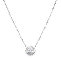 Fossil Jewels Fossil Damen Halskette Sterlingsilber und Perlmutt