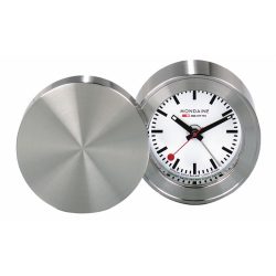 MONDAINE Reisewecker 50mm MSM.64410 silber