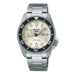 Seiko - Automatikuhr,  5 Sports, 38mm, Silber