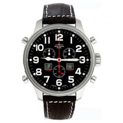 Zeno-Watch Basel Pilot Classic Chrono Alarm 9576Q-a1 Herren