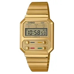 CASIO - Digitaluhr, Vintage Edgy, 40mm, Gold