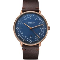 Sternglas - Analoguhr, Hamburg, 42mm, Braun