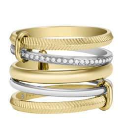 Fossil - Ring, Harlow, 54, Zweifarbig