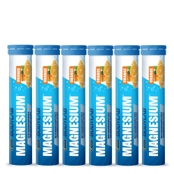 Magnesium - 6x 20 Brausetabletten - Orange Flavouring