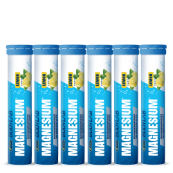 Magnesium - 6x 20 Brausetabletten - Lemon Flavouring
