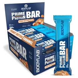 Prime Crunchy Protein Bar Plus - 12x65g - Peanut Butter Caramel