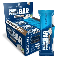 Prime Crunchy Protein Bar 3g-Leucin - 12x65g - White Chocolate Cocos