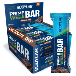 Prime Crunchy Vegan Bar - 12x60g - Chocolate Chip