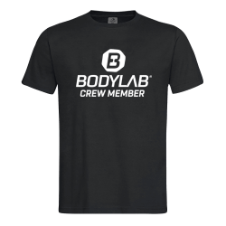 Bodylab24 T-Shirt schwarz - CREW MEMBER - XL