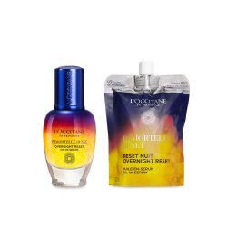 Duo Huile-en-Sérum Immortelle Reset Nuit 30ml et sa recharge - 80 - L'Occitane en Provence
