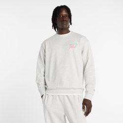 New Balance New Balance Classic Tri-Logo French Terry Crew Herren, grau, Grösse: S  Herren, grau, Grösse: S