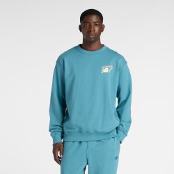 New Balance New Balance Classic Tri-Logo French Terry Crew Herren, blau, Grösse: L  Herren, blau, Grösse: L