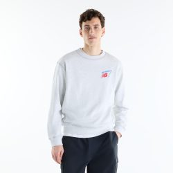New Balance New Balance Classic Tri-Logo French Terry Crew Herren, grau, Grösse: M  Herren, grau, Grösse: M