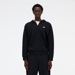 New Balance New Balance New Balance Stacked Logo French Terry FZ Hoodie Herren, schwarz, Grösse: XXL Relaxed Fit Herren, schwarz, Grösse: XXL