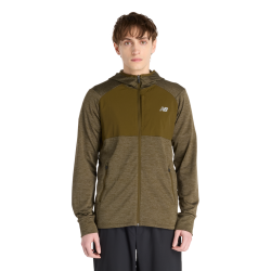New Balance New Balance Heat Grid Hooded Full Zip Herren, braun, Grösse: M Regular Fit Herren, braun, Grösse: M