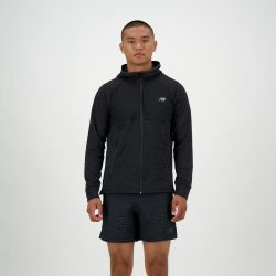 New Balance New Balance Heat Grid Hooded Full Zip Herren, schwarz, Grösse: S Regular Fit Herren, schwarz, Grösse: S