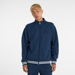 New Balance New Balance Post Season Pique Track Jacket Herren, blau, Grösse: L  Herren, blau, Grösse: L