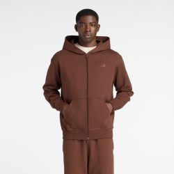 New Balance New Balance Athletics French Terry Full Zip Herren, braun, Grösse: M  Herren, braun, Grösse: M