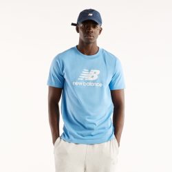 New Balance New Balance Sport Essentials Stacked Logo T-Shirt Herren, blau, Grösse: L Regular Fit Herren, blau, Grösse: L