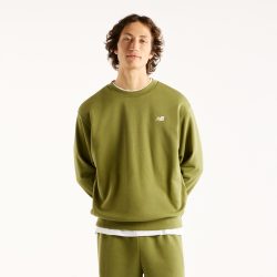 New Balance New Balance Sport Essentials Small Logo French Terry Crew Herren, grün, Grösse: M Relaxed Fit Herren, grün, Grösse: M