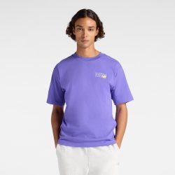 New Balance New Balance Athletics Premium Logo T-Shirt Herren, violett, Grösse: S Relaxed Fit Herren, violett, Grösse: S