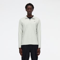New Balance New Balance Space Dye 1/4 Zip Herren, grau, Grösse: S Regular Fit Herren, grau, Grösse: S