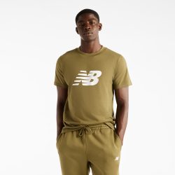 New Balance New Balance Sport Jersey Logo T-Shirt Herren, grün, Grösse: XS Regular Fit Herren, grün, Grösse: XS