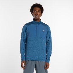 New Balance New Balance Athletics Heat Grid 1/2 Zip Herren, blau, Grösse: S Regular Fit Herren, blau, Grösse: S