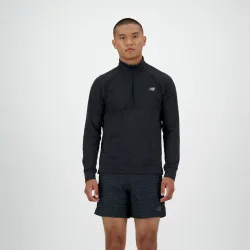 New Balance New Balance Athletics Heat Grid 1/2 Zip Herren, schwarz, Grösse: XS Regular Fit Herren, schwarz, Grösse: XS