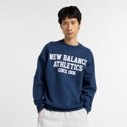 New Balance New Balance Varsity French Terry Graphic Crew Herren, blau, Grösse: M Relaxed Fit Herren, blau, Grösse: M