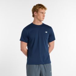 New Balance New Balance Sport Short Sleeve T-Shirt Herren, blau, Grösse: M Regular Fit Herren, blau, Grösse: M