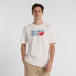 New Balance New Balance Athletics Premium Chest Logo T-Shirt Herren, weiss, Grösse: M Relaxed Fit Herren, weiss, Grösse: M